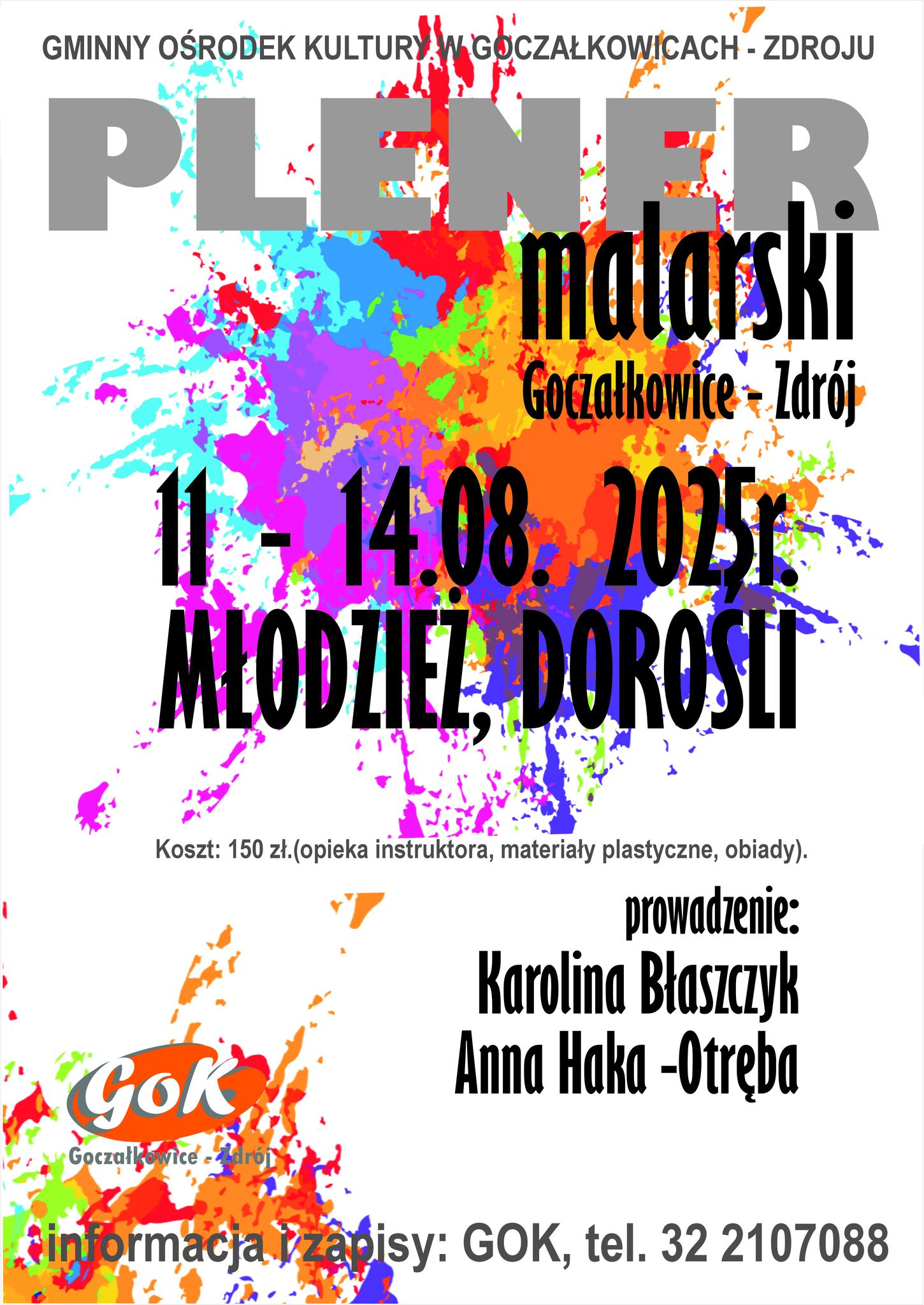 Plakat z informacjami o wydarzeniu