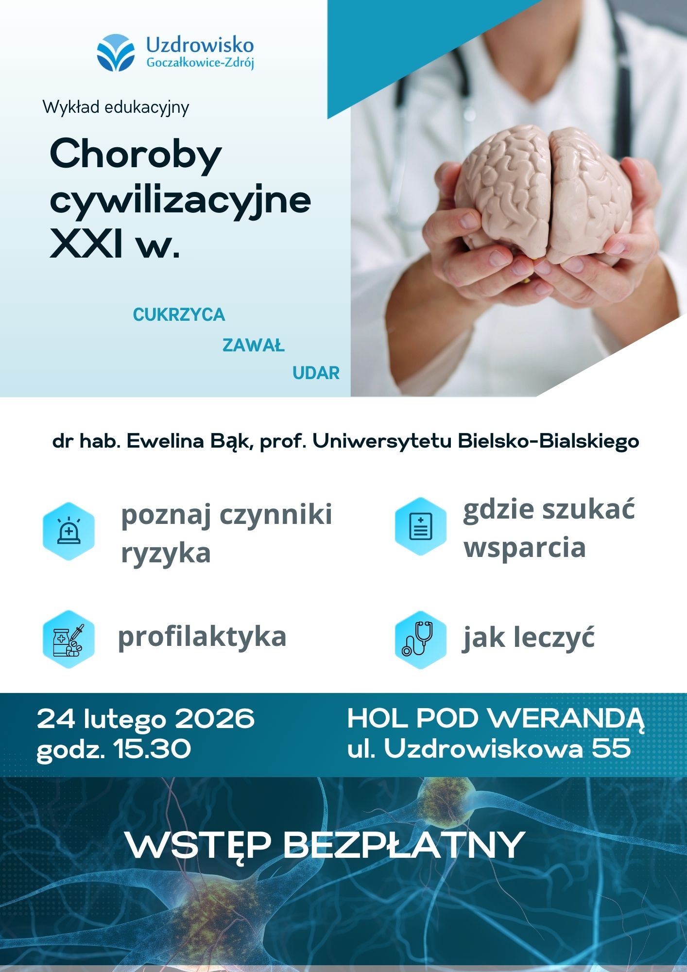 Plakat z informacjami o wydarzeniu