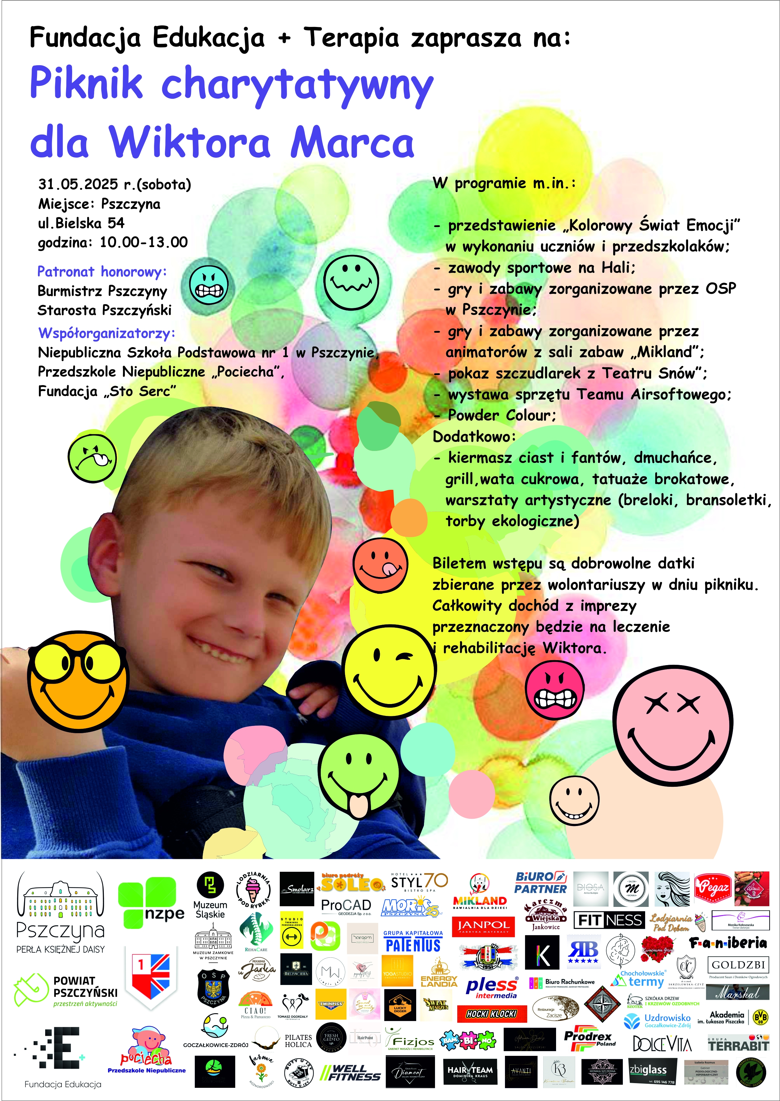Plakat z informacjami o wydarzeniu
