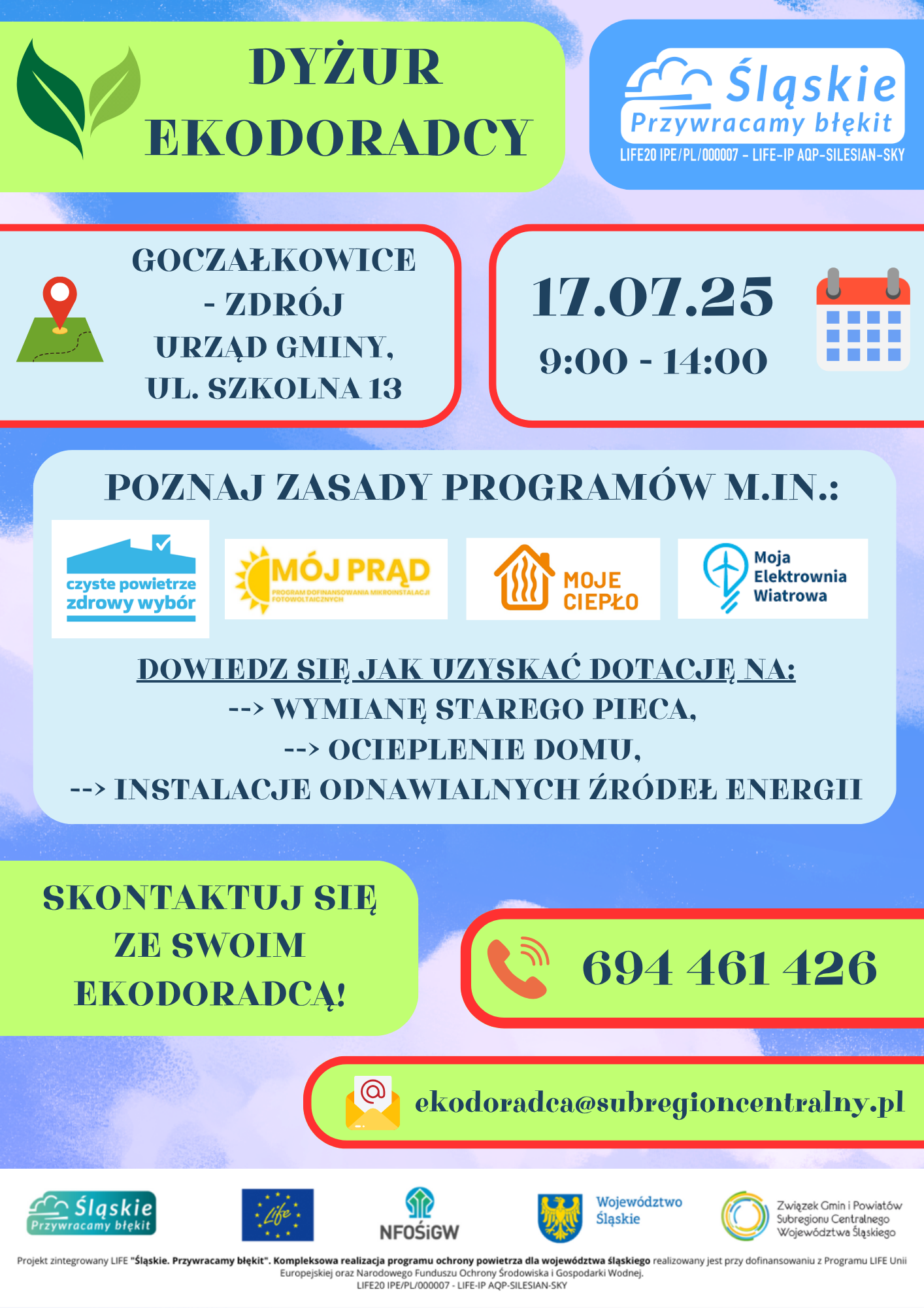 Grafika z informacjami o dyżurze