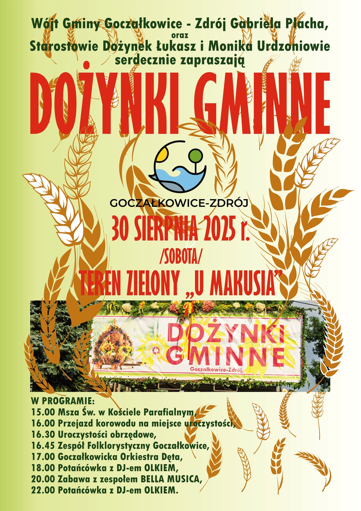 Plakat z informacjami o wydarzeniu