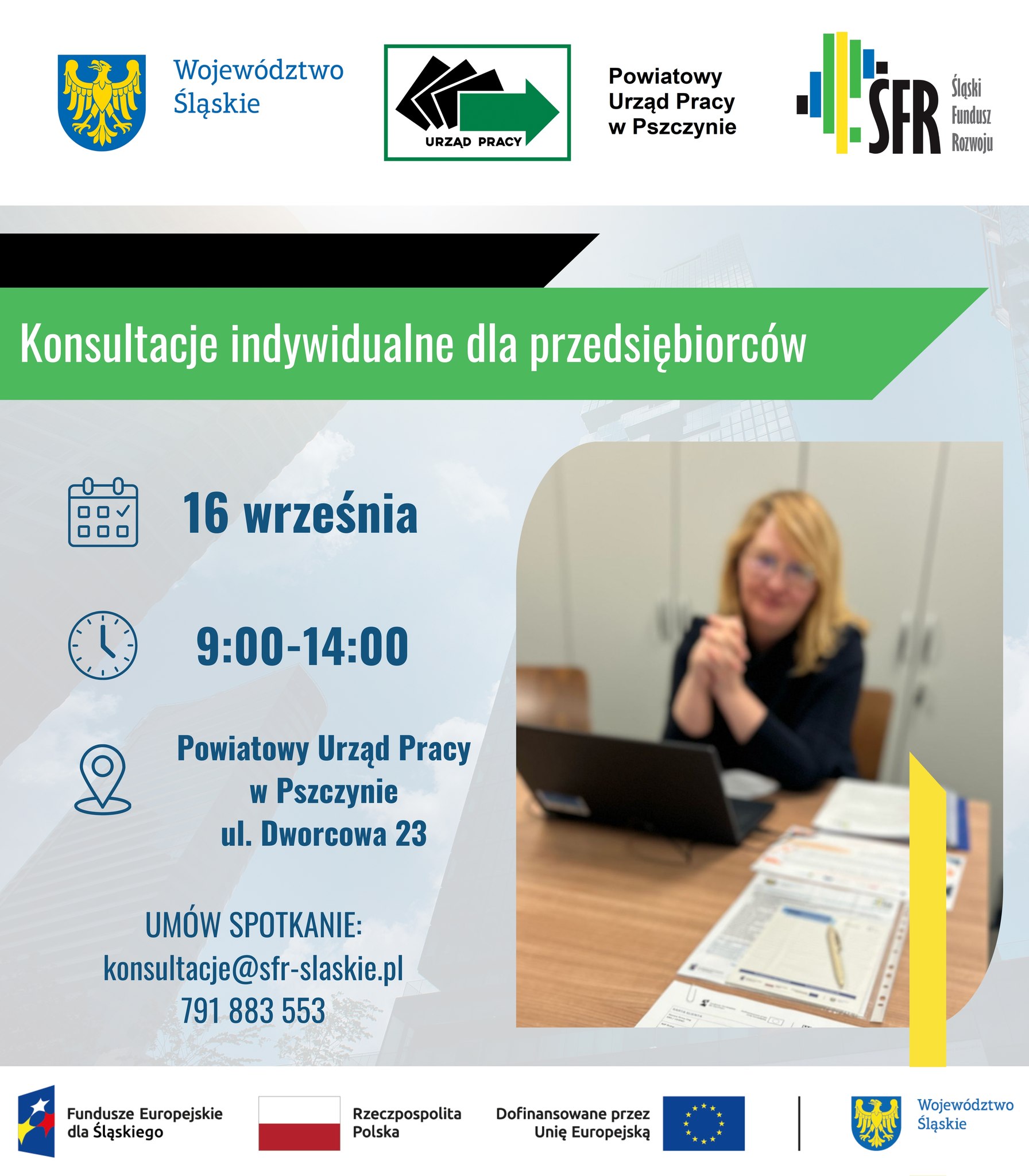 Plakat z informacjami o wydarzeniu