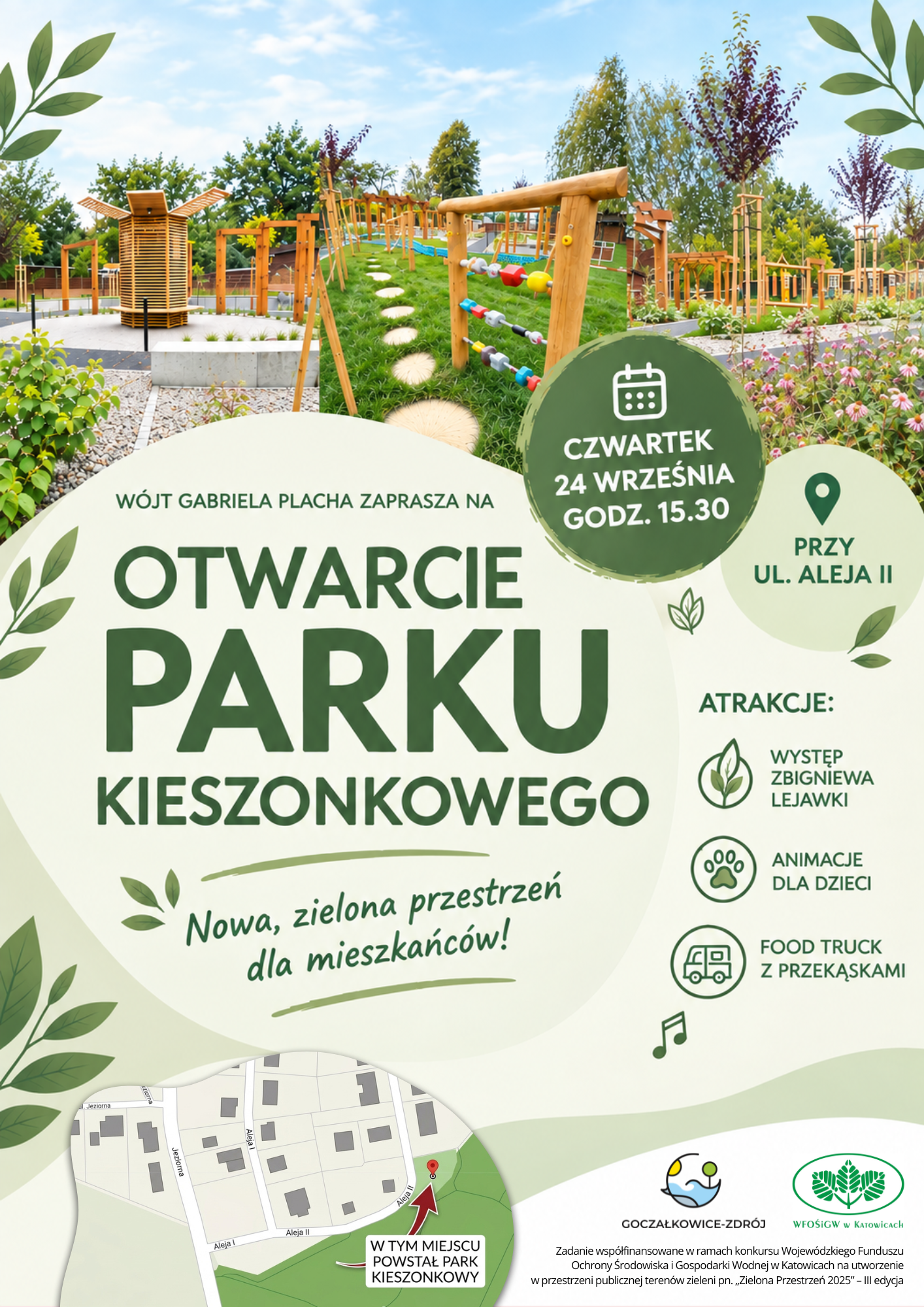 Plakat z informacjami o wydarzeniu