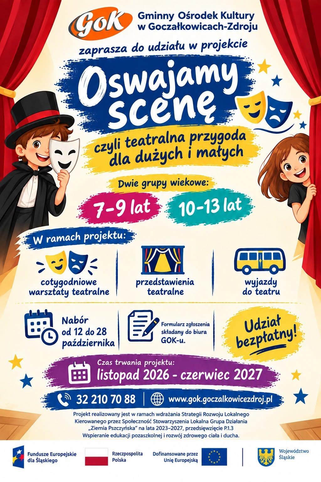 Plakat z informacjami o naborze
